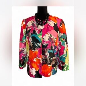 Jones Studio Multicolor Floral Blazer